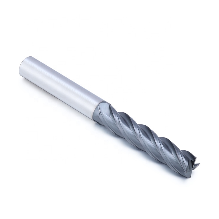 Dohre 4 Flute HRC55 4mm Factory Price Tungsten Steel CNC Milling Solid Carbide Cutter Square End Mill Tool For Metal