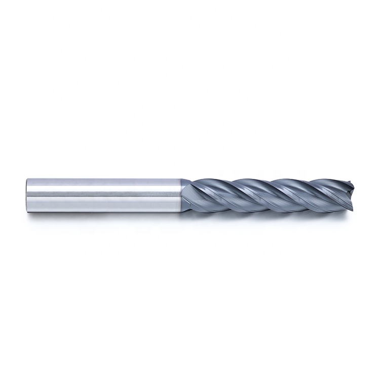 Dohre 4 Flute HRC55 4mm Factory Price Tungsten Steel CNC Milling Solid Carbide Cutter Square End Mill Tool For Metal