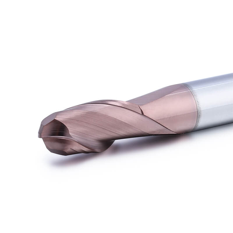 HEX Ball Nose End Mills Optimized For Hardened Steel Up To 60HRC 